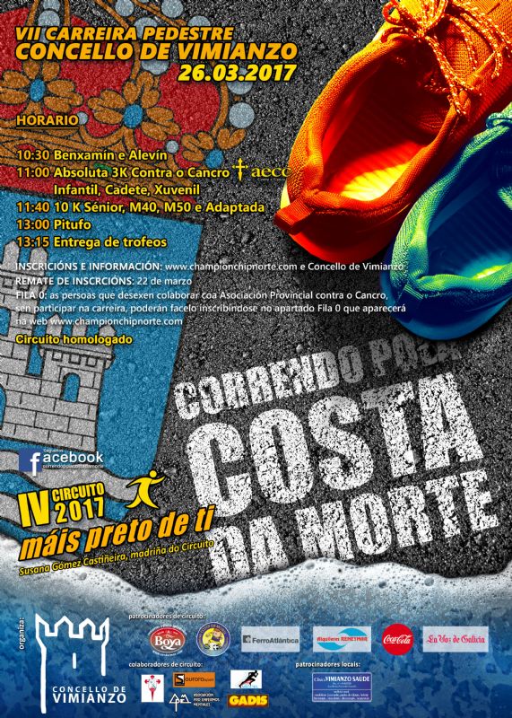 VI Carreira Pedestre Concello de Vimianzo. IV Circuíto Correndo pola Costa da Morte